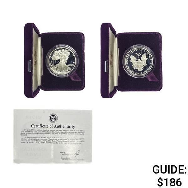 1988-S Silver Eagle Proof