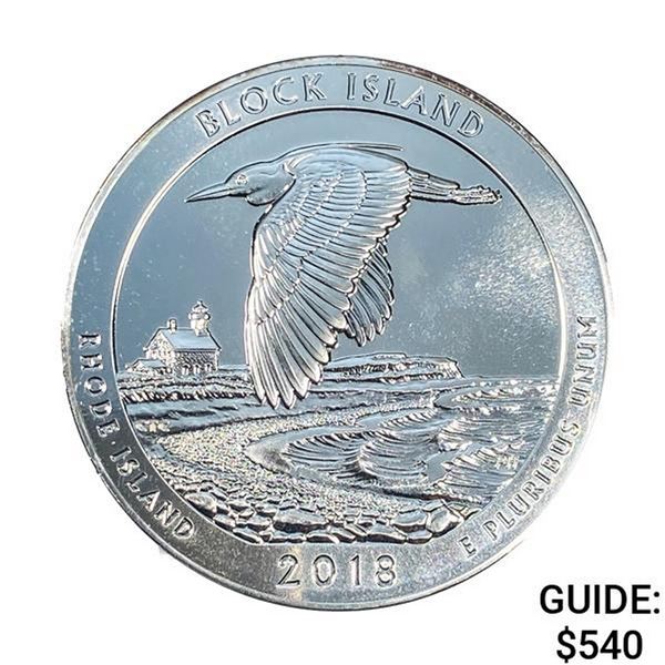2018 Silver 5 oz 25C Block Island