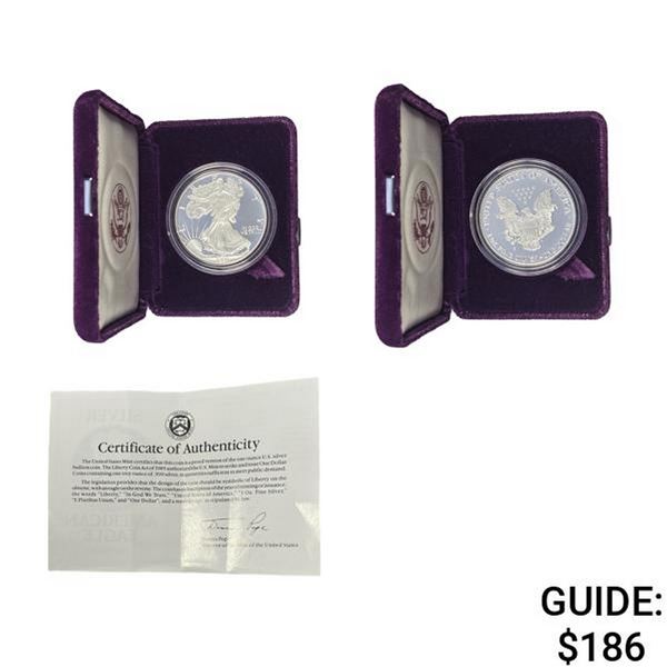 1991-S Silver Eagle Proof