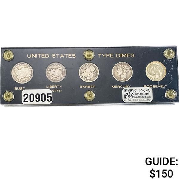 1857-1945 U.S. Type Dimes