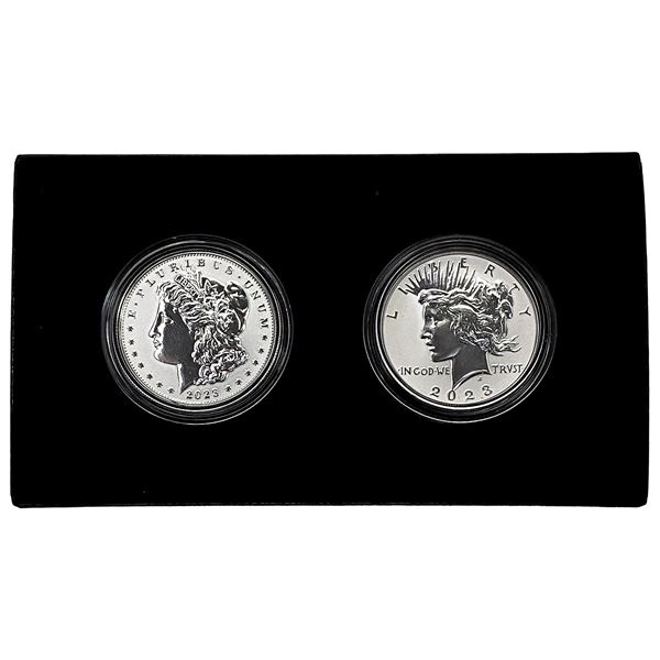 2023 Morgan & Peace Reverse Proof 2 coin set