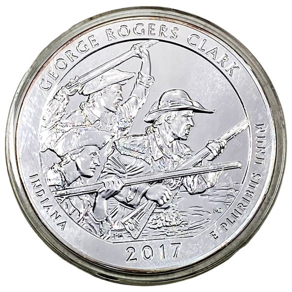 2017 Silver 5 oz 25C George Rogers Clark