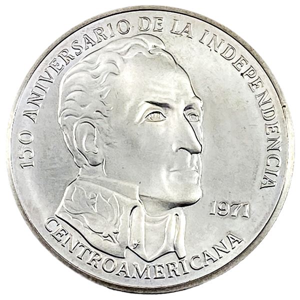 1971 Silver 20 Balboas Republica De Panama
