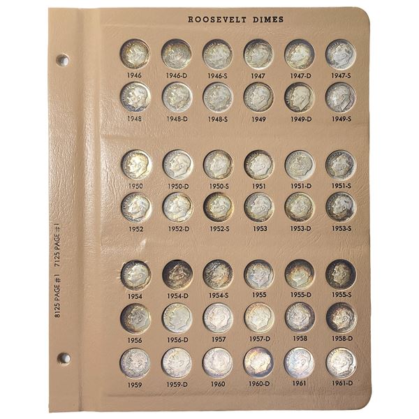 1946-2005 Roosevelt Dimes Album [110] Coins