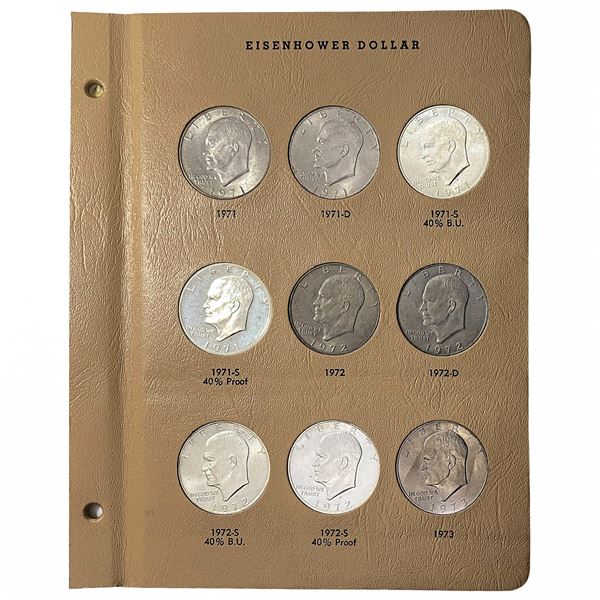 1971-1978 Eisenhower Dollars Album [32] Coins