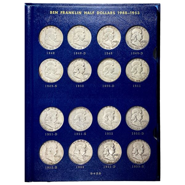 1948-1963 Franklin Halves Album [34] coins