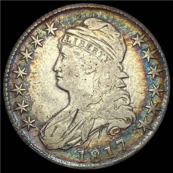 1817 Capped Bust Half Dollar LIGHTLY CIRCULATED