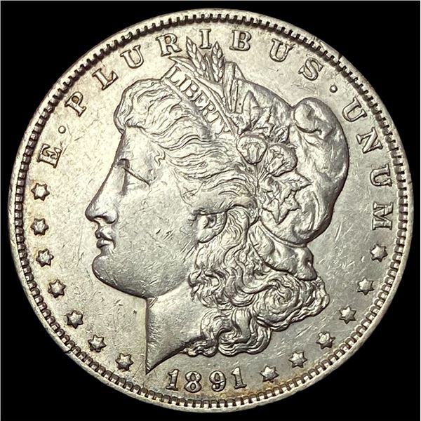 1891-O Silver Morgan Dollar ABOUT UNCIRCULATED
