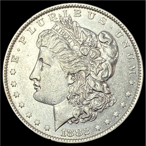 1882-O/S Silver Morgan Dollar CHOICE AU