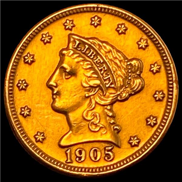 1905 Liberty Head Quarter Eagle $2.50 Gold UNCIRCULATED