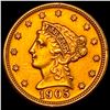 Image 1 : 1905 Liberty Head Quarter Eagle $2.50 Gold UNCIRCULATED