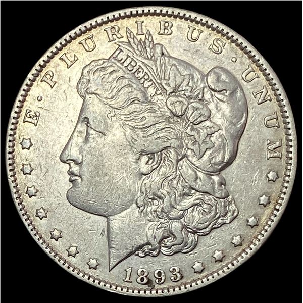 1893 Silver Morgan Dollar NEARLY UNCIRCULATED