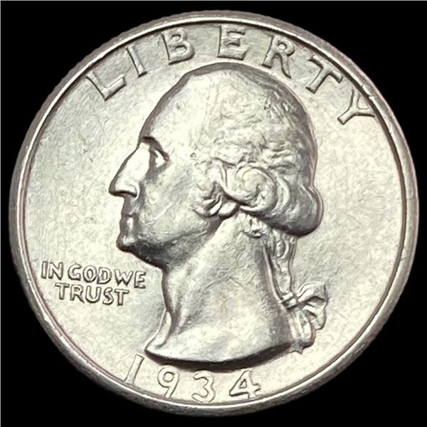 1934 Silver Washington Quarter LIGHTLY CIRCULATED