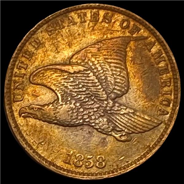 1858 Flying Eagle Cent CLOSELY UNCIRCULATED