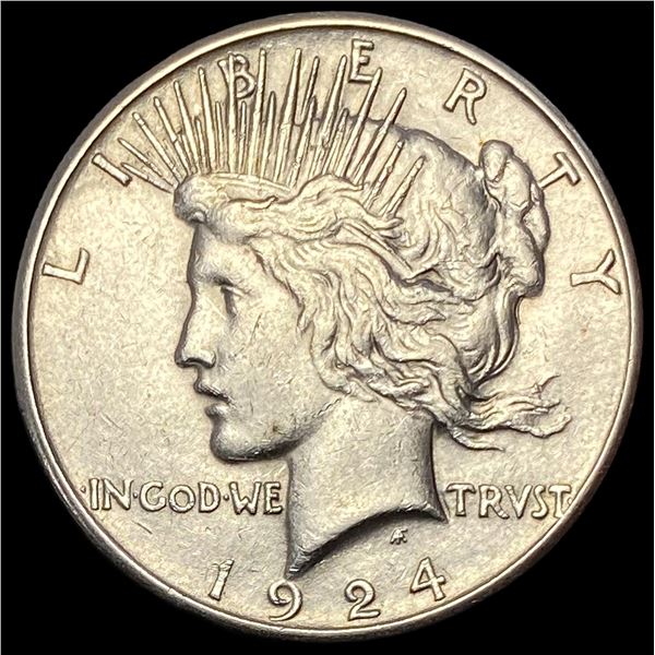 1924-S Silver Peace Dollar CLOSELY UNCIRCULATED
