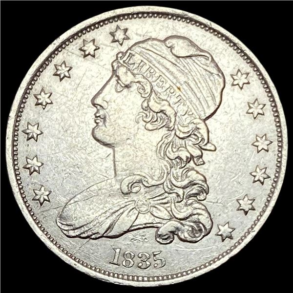 1835 Capped Bust Silver Quarter CLOSELY UNCIRCULATED