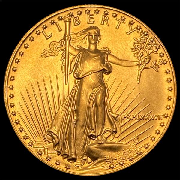 1987 1 oz Gold American Eagle $50 SUPERB GEM BU