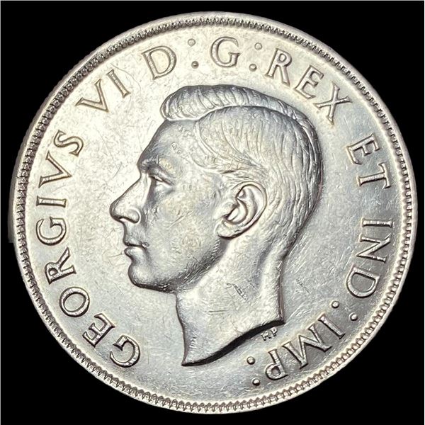 1945 Canada Silver Dollar-George VI UNCIRCULATED