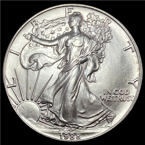 1988 1 oz Silver American Eagle $1 GEM BU