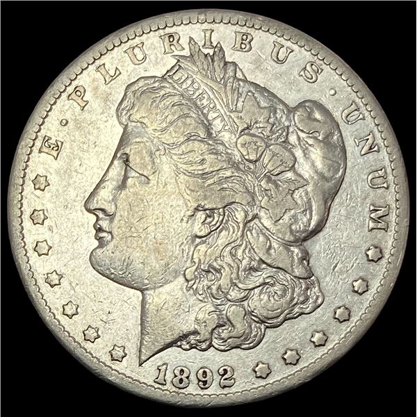 1892-CC Silver Morgan Dollar CLOSELY UNCIRCULATED