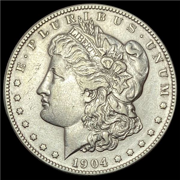 1904-S Silver Morgan Dollar CHOICE AU