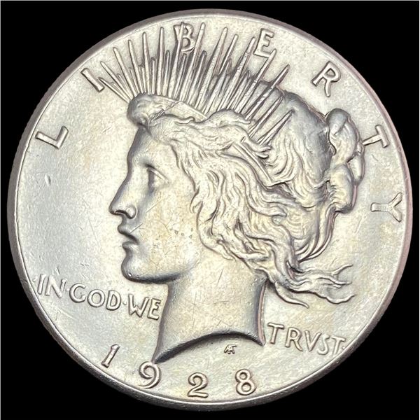 1928 Silver Peace Dollar CHOICE AU