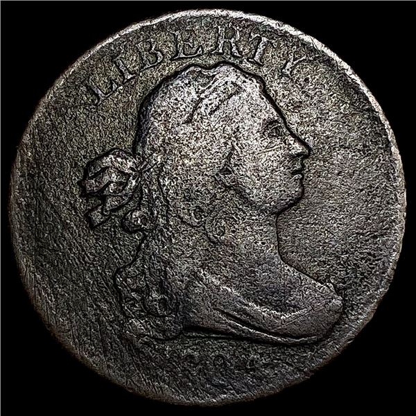 1804 Pln 4 No Stem Draped Bust Half Cent NICELY CIRCULATED