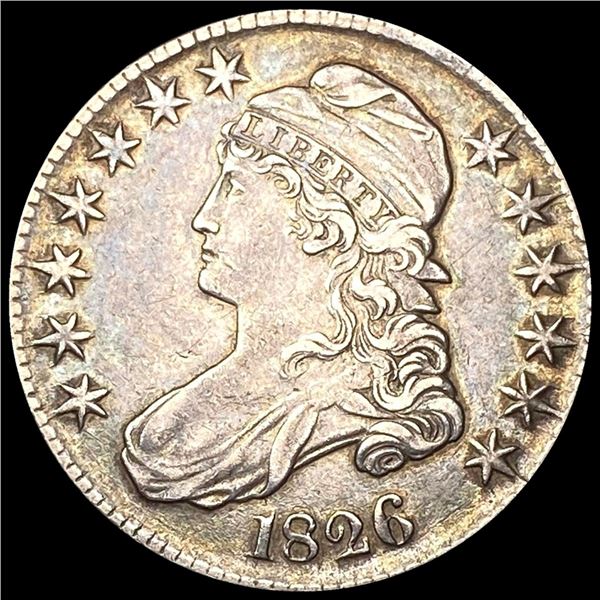 1826 Capped Bust Half Dollar NEARLY UNCIRCULATED
