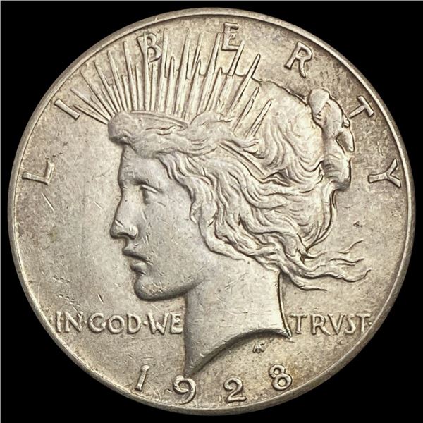 1928 Silver Peace Dollar CHOICE AU