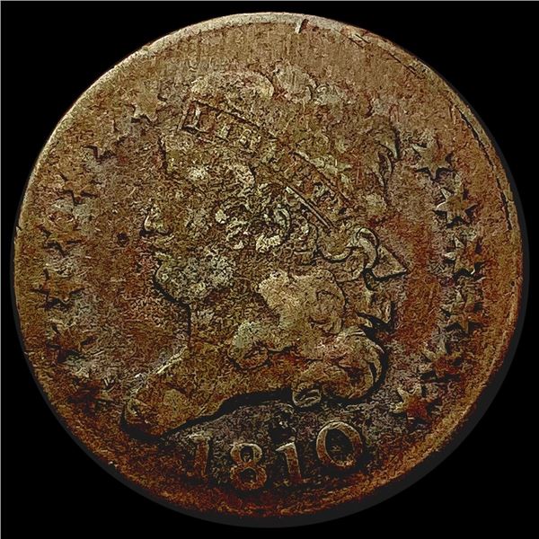 1810 Classic Head Half Cent NICELY CIRCULATED