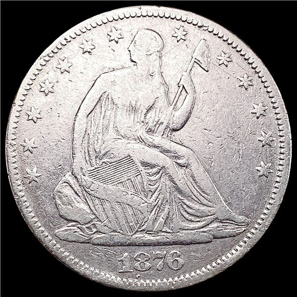 1876 Seated Liberty Half Dollar NEARLY UNCIRCULATED