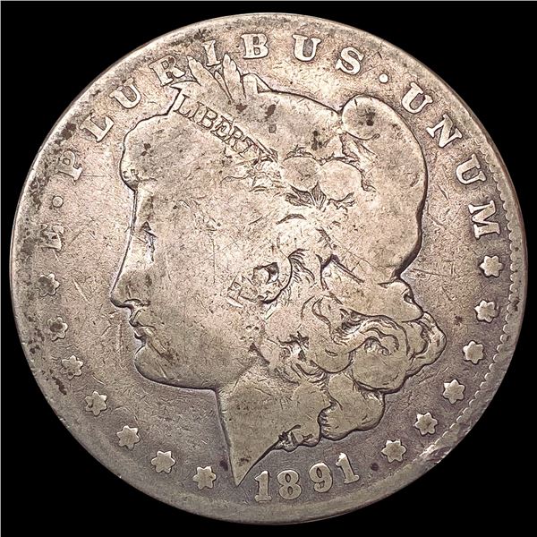 1891-CC Morgan Silver Dollar NICELY CIRCULATED