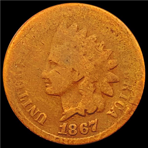 1867 Indian Head Cent NICELY CIRCULATED