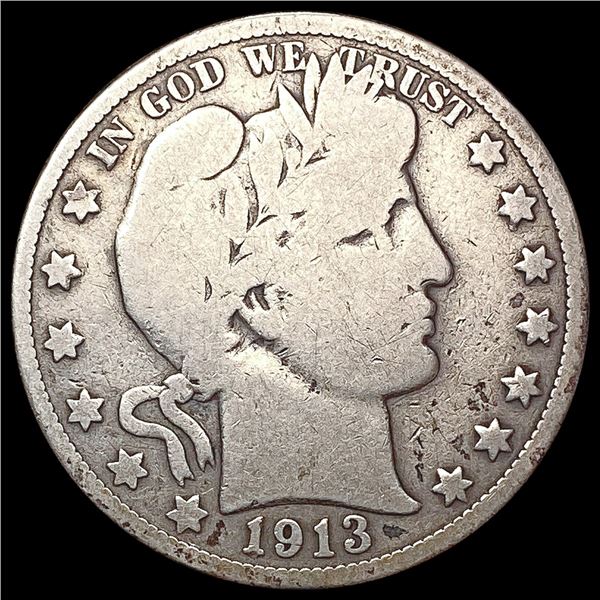 1913 Barber Half Dollar NICELY CIRCULATED