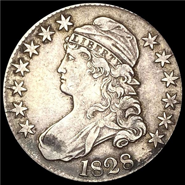 1828 Capped Bust Half Dollar NEARLY UNCIRCULATED