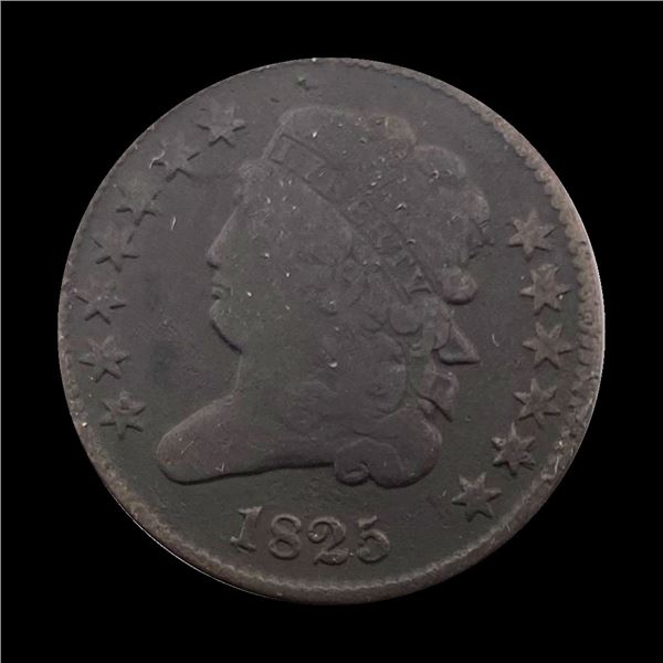 1825 Classic Head Half Cent NICELY CIRCULATED