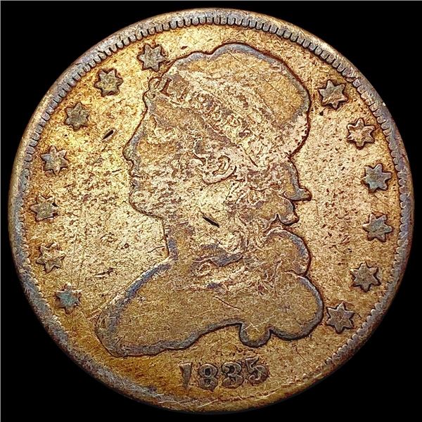 1835 Capped Bust Quarter NICELY CIRCULATED