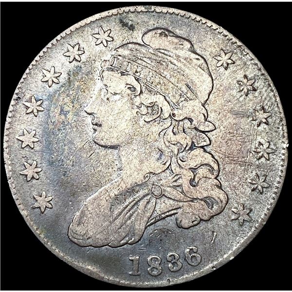1836 Capped Bust Half Dollar LIGHTLY CIRCULATED