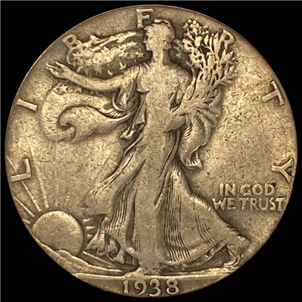 1938-D Walking Liberty Half Dollar LIGHTLY CIRCULATED