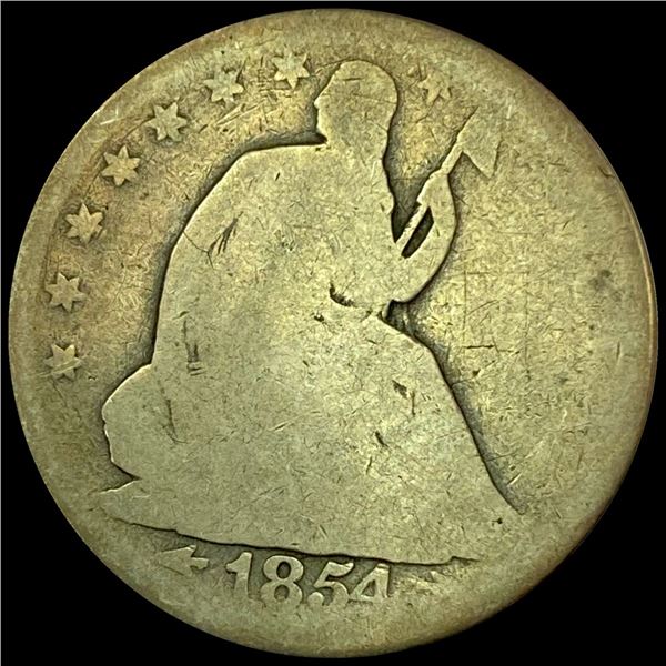 1854 Seated Liberty Half Dollar NICELY CIRCULATED