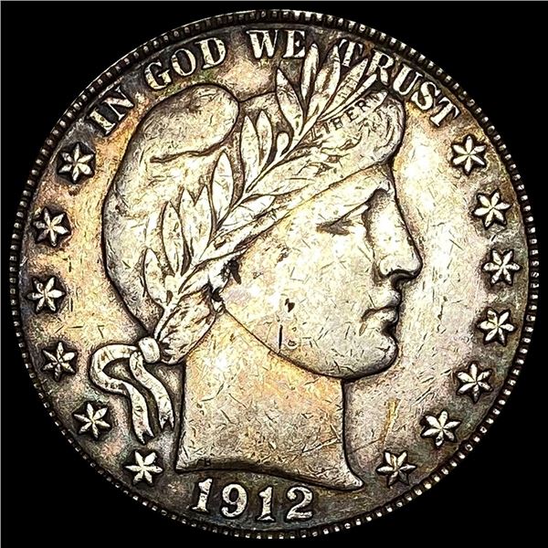 1912-S Barber Half Dollar NEARLY UNCIRCULATED