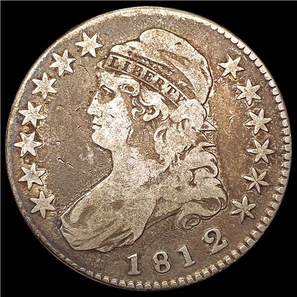 1812/1 Capped Bust Half Dollar NICELY CIRC