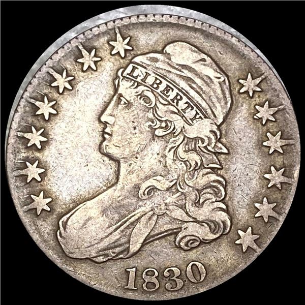 1830 Capped Bust Half Dollar LIGHTLY CIRCULATED