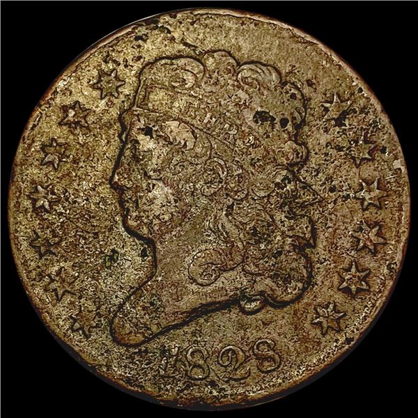 1828 13 Stars Classic Head Half Cent NICELY CIRCULATED