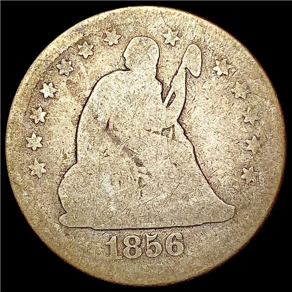 1856-O Seated Liberty Quarter NICELY CIRCULATED