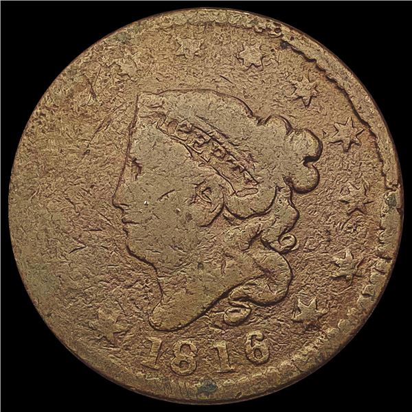 1816 Coronet Head Large Cent NICELY CIRCULATED