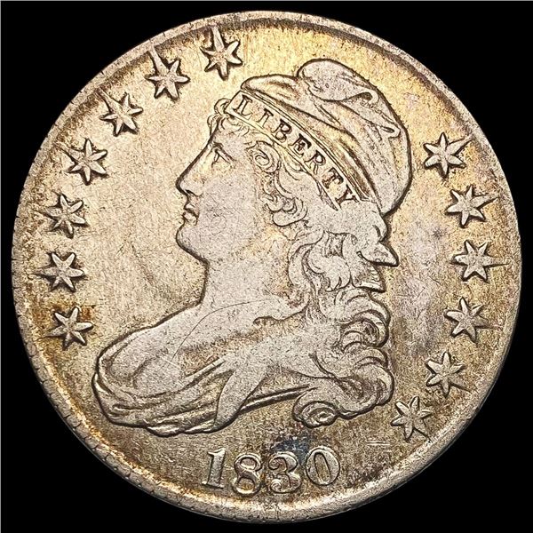 1830 Capped Bust Half Dollar LIGHTLY CIRCULATED