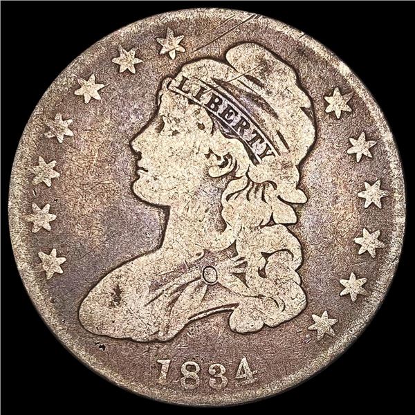 1834 Capped Bust Half Dollar NICELY CIRCULATED