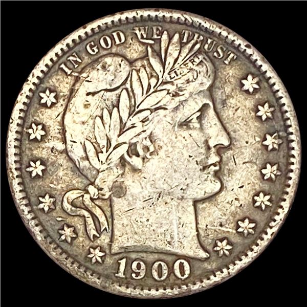 1900-S Barber Quarter NEARLY UNCIRCULATED