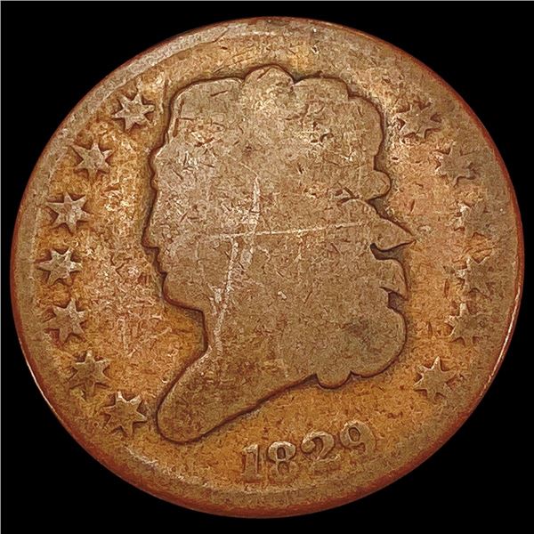 1829 Classic Head Half Cent NICELY CIRCULATED